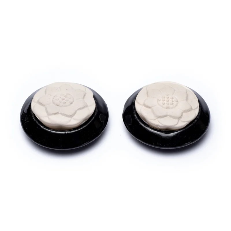 Aromastein-Diffusor „Lotus“ schwarz – 75 mm