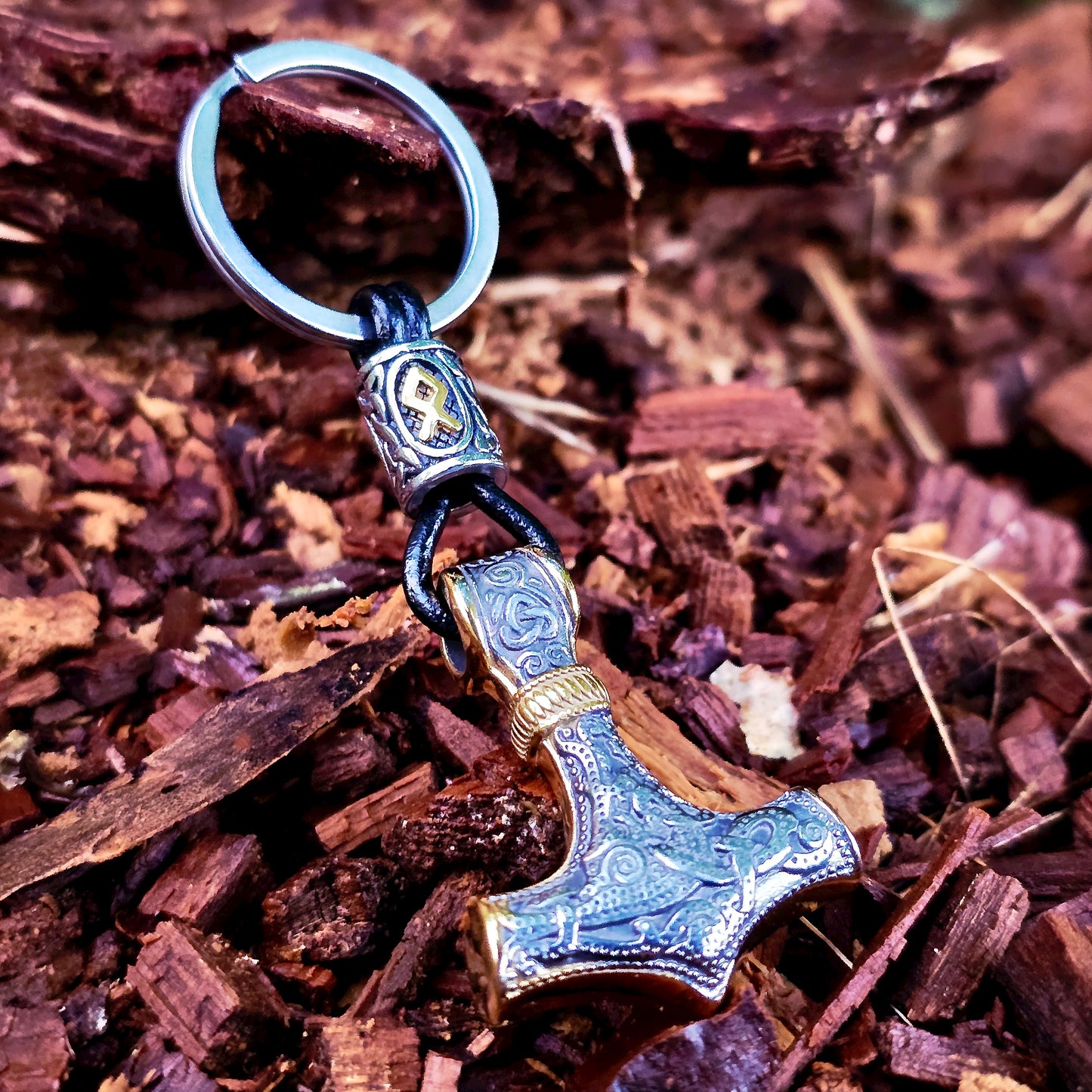 Keychain - "Mjölnir Asgard Knot"