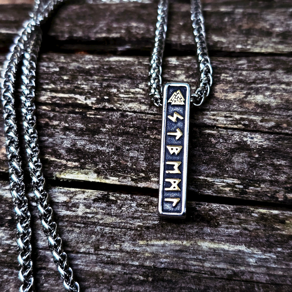 Necklace "Nordic Runes Bar"