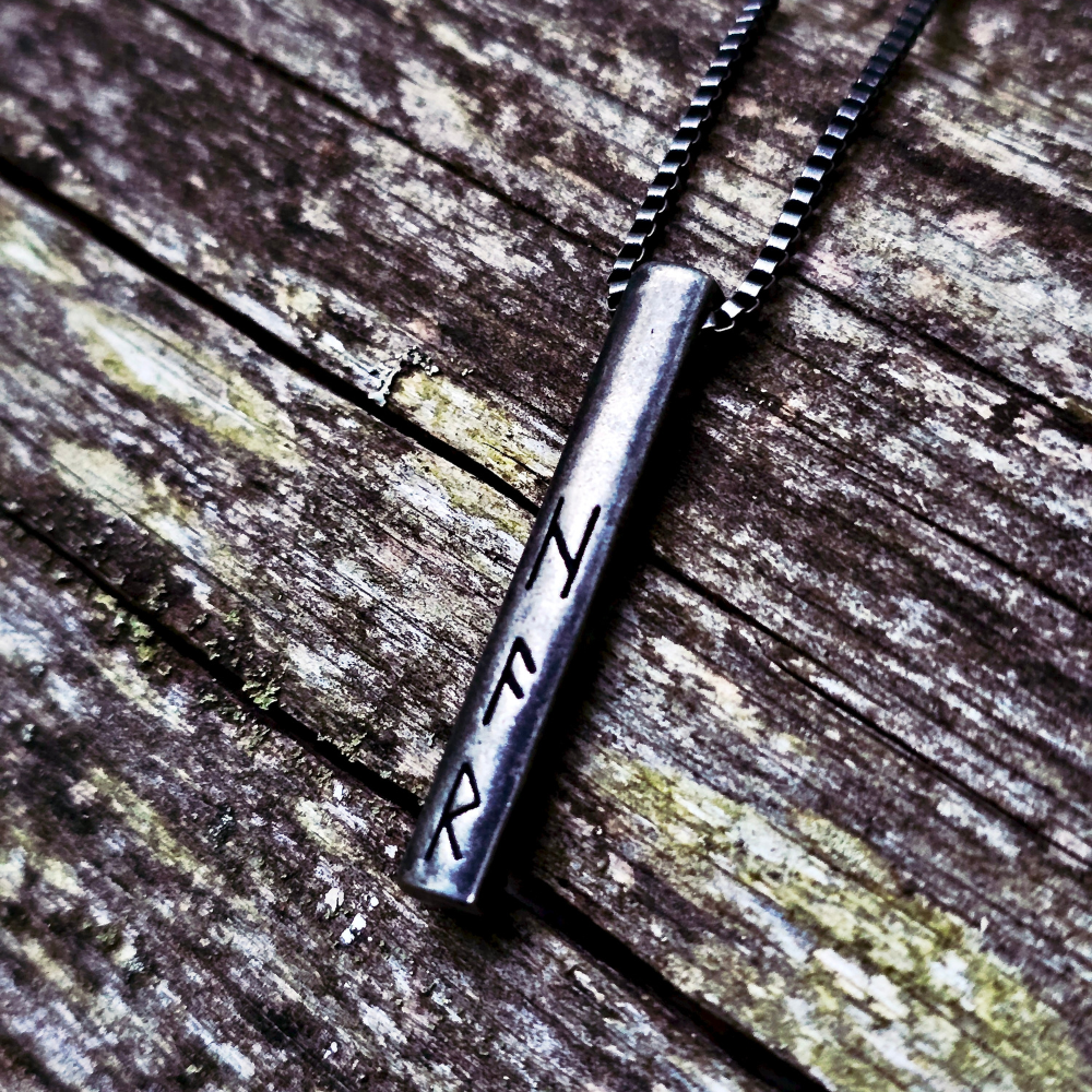 Necklace "Norse Bar Amulet Antique"