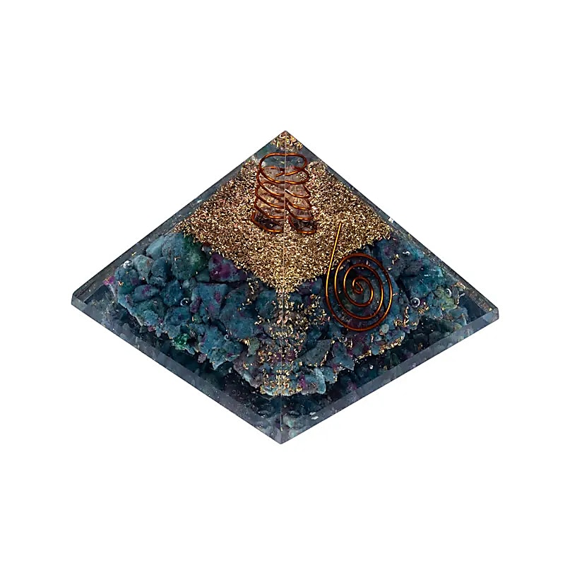 Orgonite Pyramid with Moonstone - Balance and protection for body, mind and home