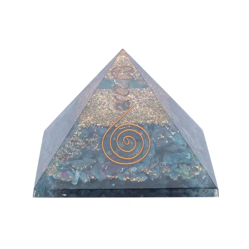 Orgonite Pyramid with Moonstone - Balance and protection for body, mind and home