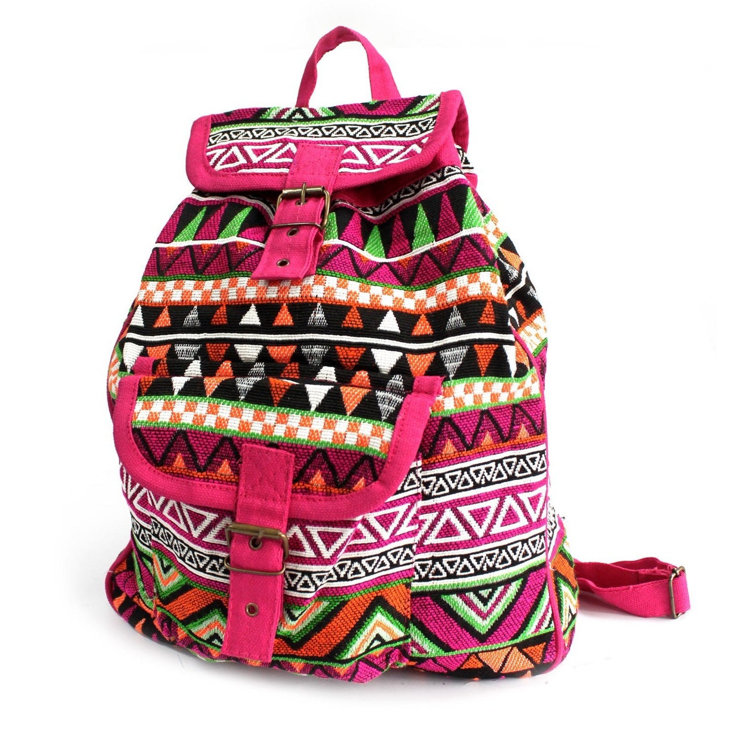 Jacquard-Rucksack – Natürlich & Einzigartig - Rosa
