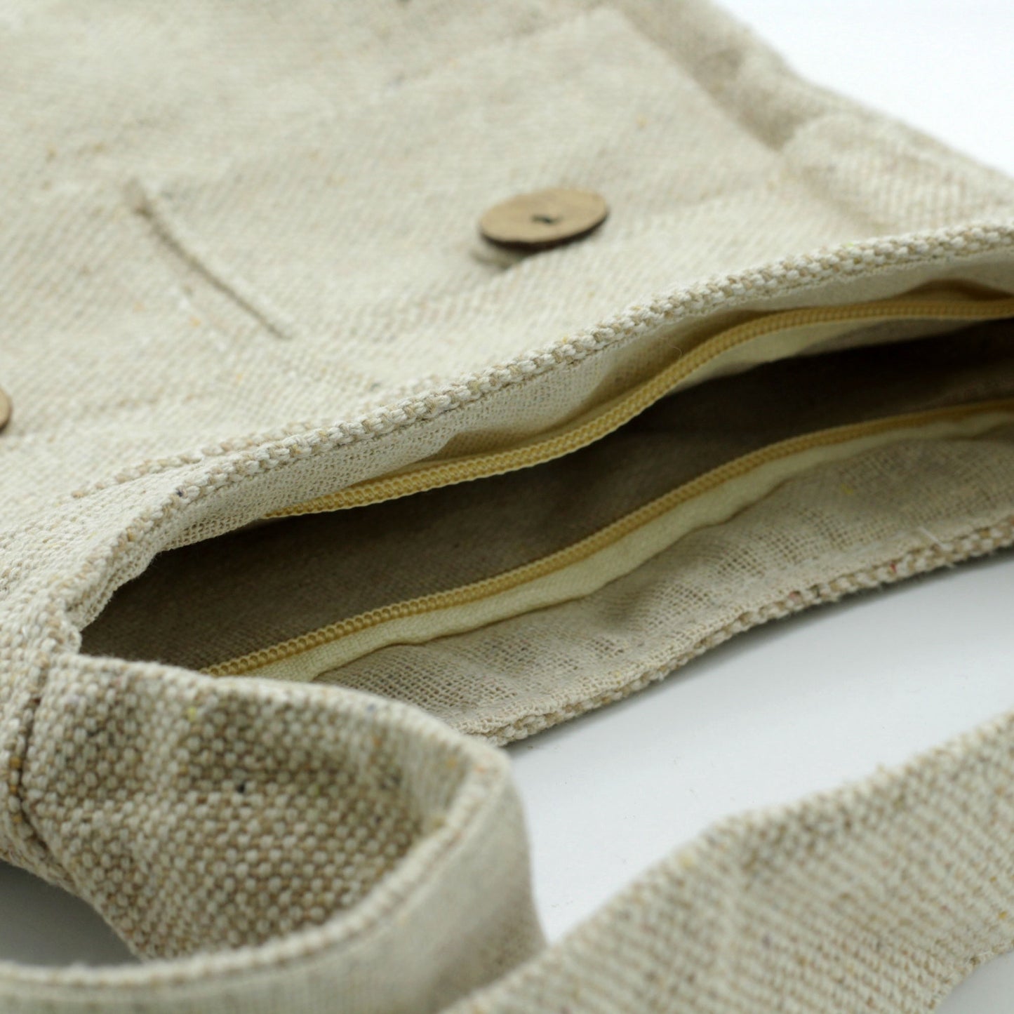 Pocket Bag in Cotton - Stone, 26cm