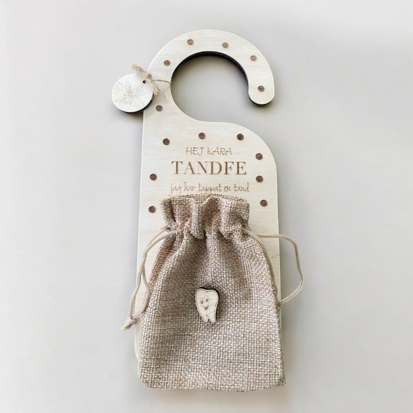 Zahnfee-Türschild mit Tasche