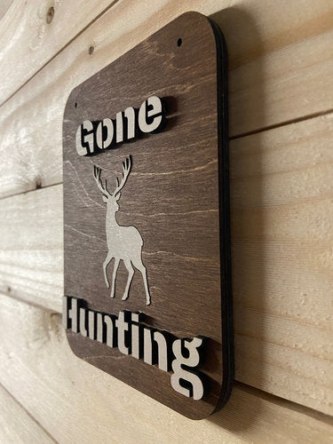 Wall decoration "Gone Hunting" 180 x 225 x 9mm