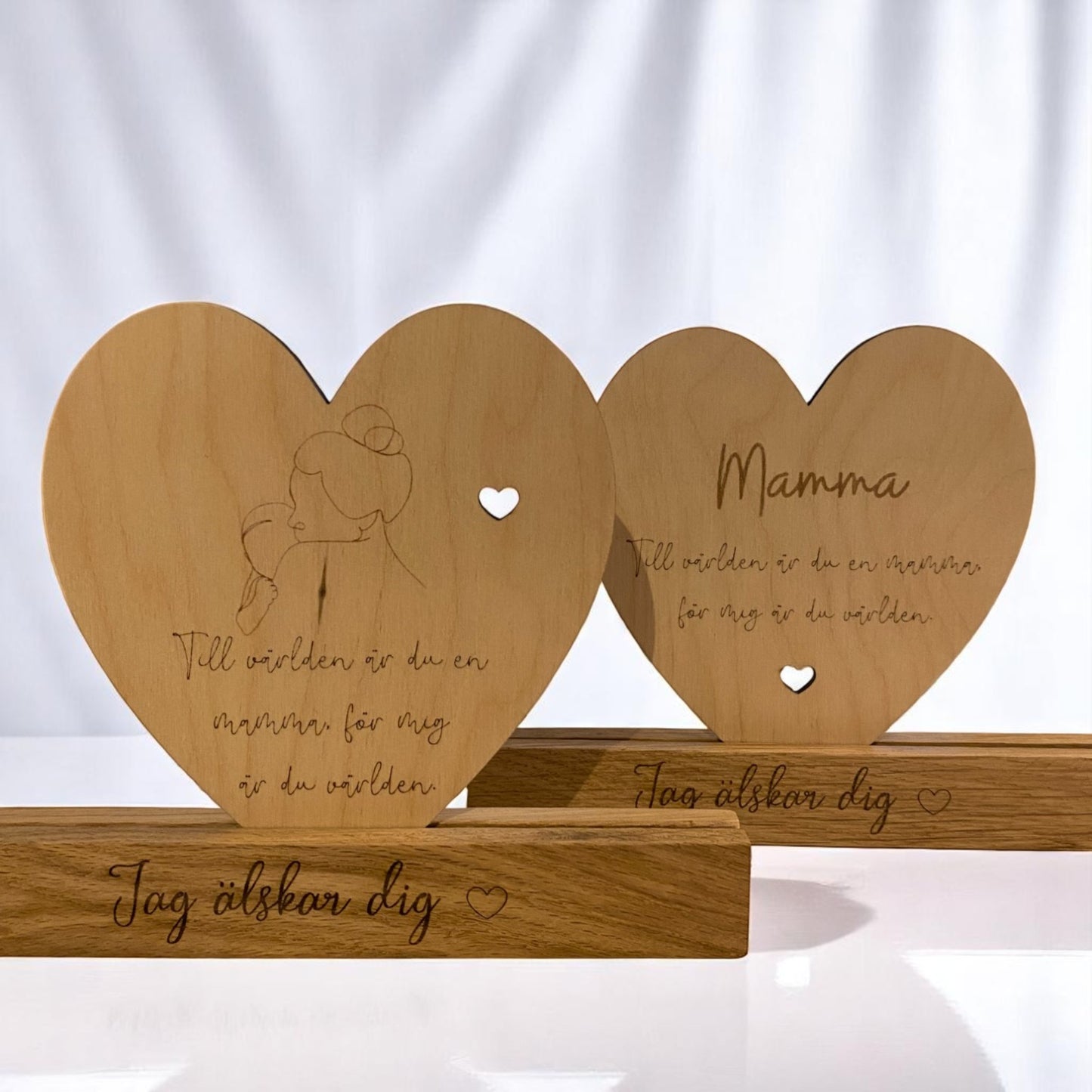 You are the world – Wooden decoration with message