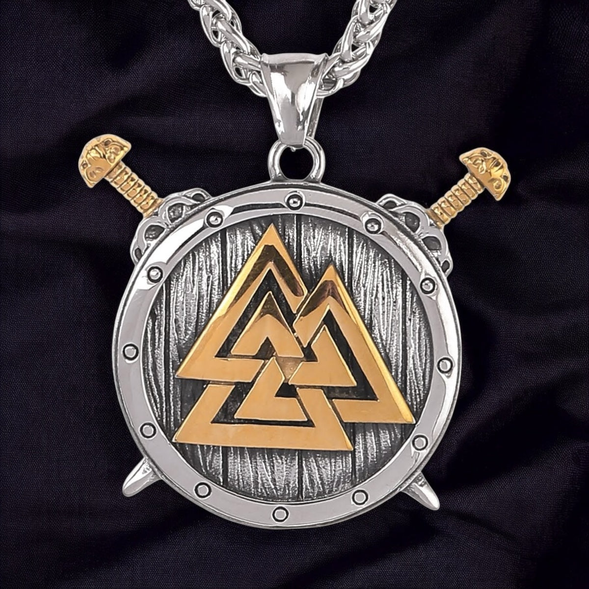 Necklace "Valknut Shield" (2025)