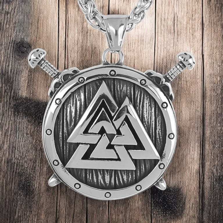 Necklace "Valknut Shield" (2025)