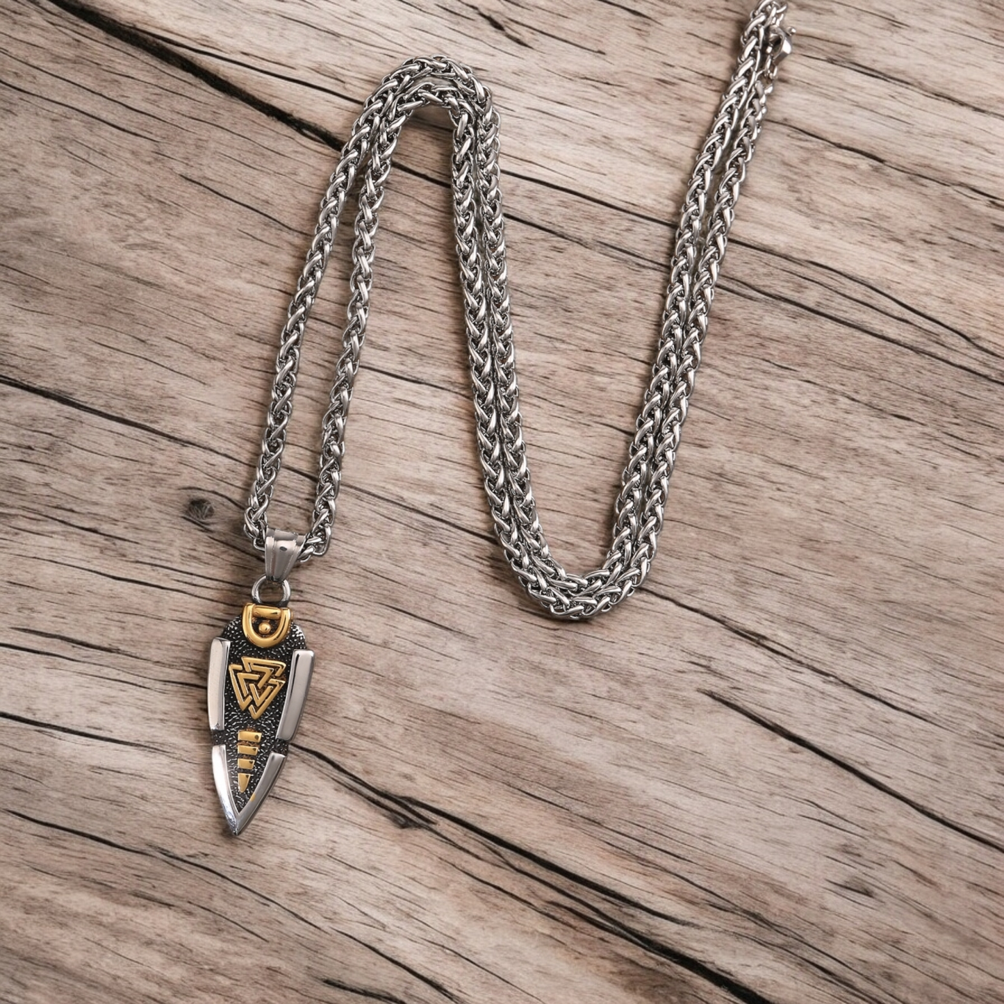 Necklace "Valknut-Arrowhead" (2025)