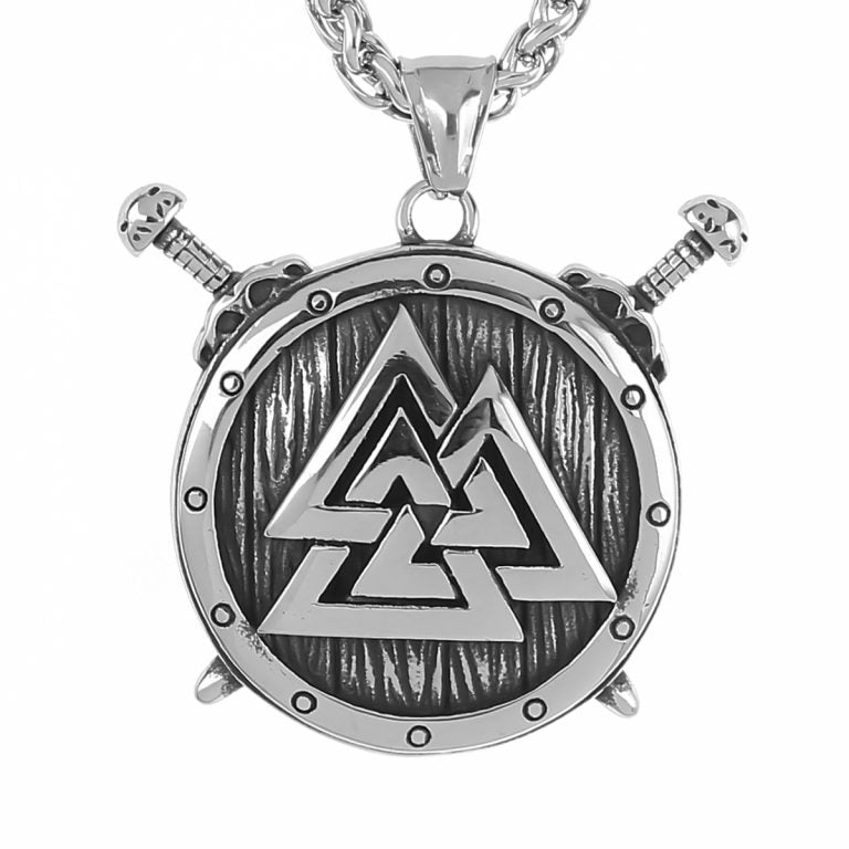 Necklace "Valknut Shield" (2025)