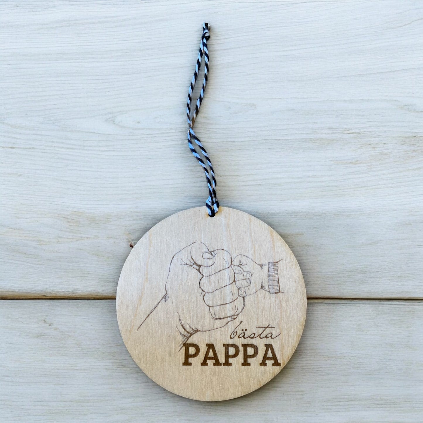 Väggbild "Bästa Pappa" – En speciell gåva till världens bästa pappa! 👨👧👦💖