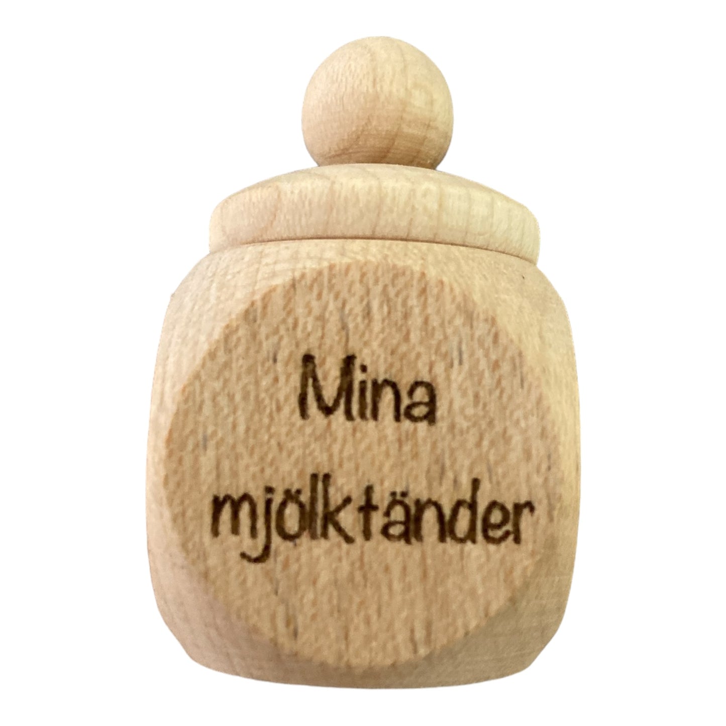 Maple wooden jar with screw lid 50 x 30 x 30 mm