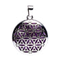 Edelsteinpendant Amethyst "Blume des Lebens"