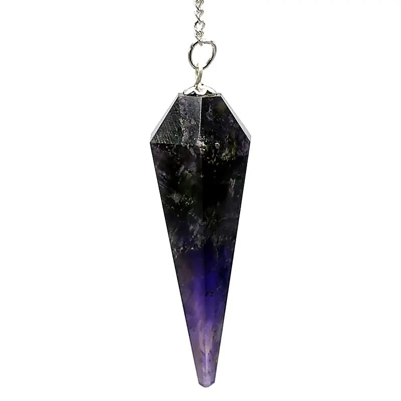Pendant Amethyst with faceted tip