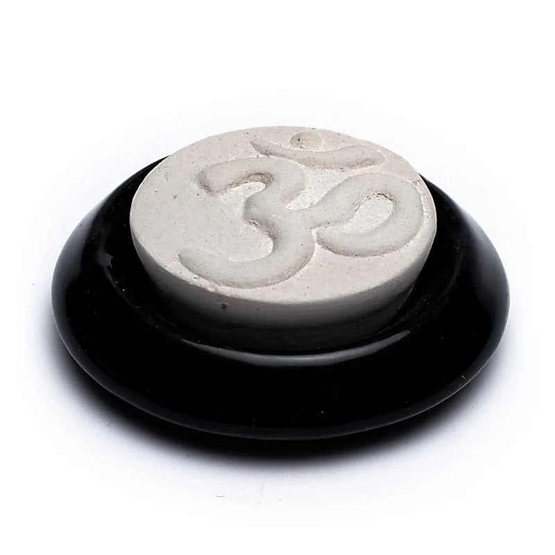 Aroma stone diffuser "OM" black - 75mm
