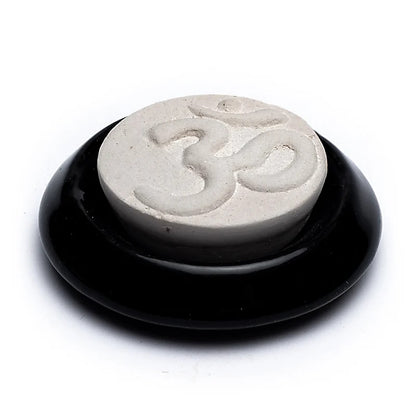 Aroma stone diffuser "OM" black - 75mm