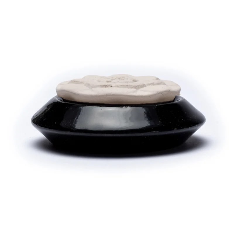 Aromastein-Diffusor „Lotus“ schwarz – 75 mm