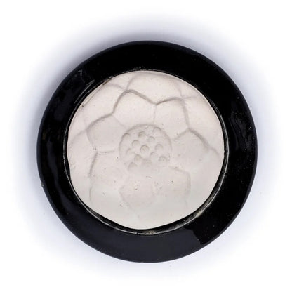 Aroma stone diffuser "Lotus" black - 75mm