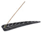 Elegant Incense Stick Holder in Black Speckstone - Variant 2
