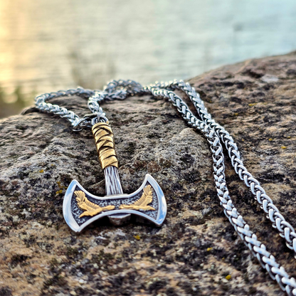 Necklace "Vikinga Raven Axe" (2025)