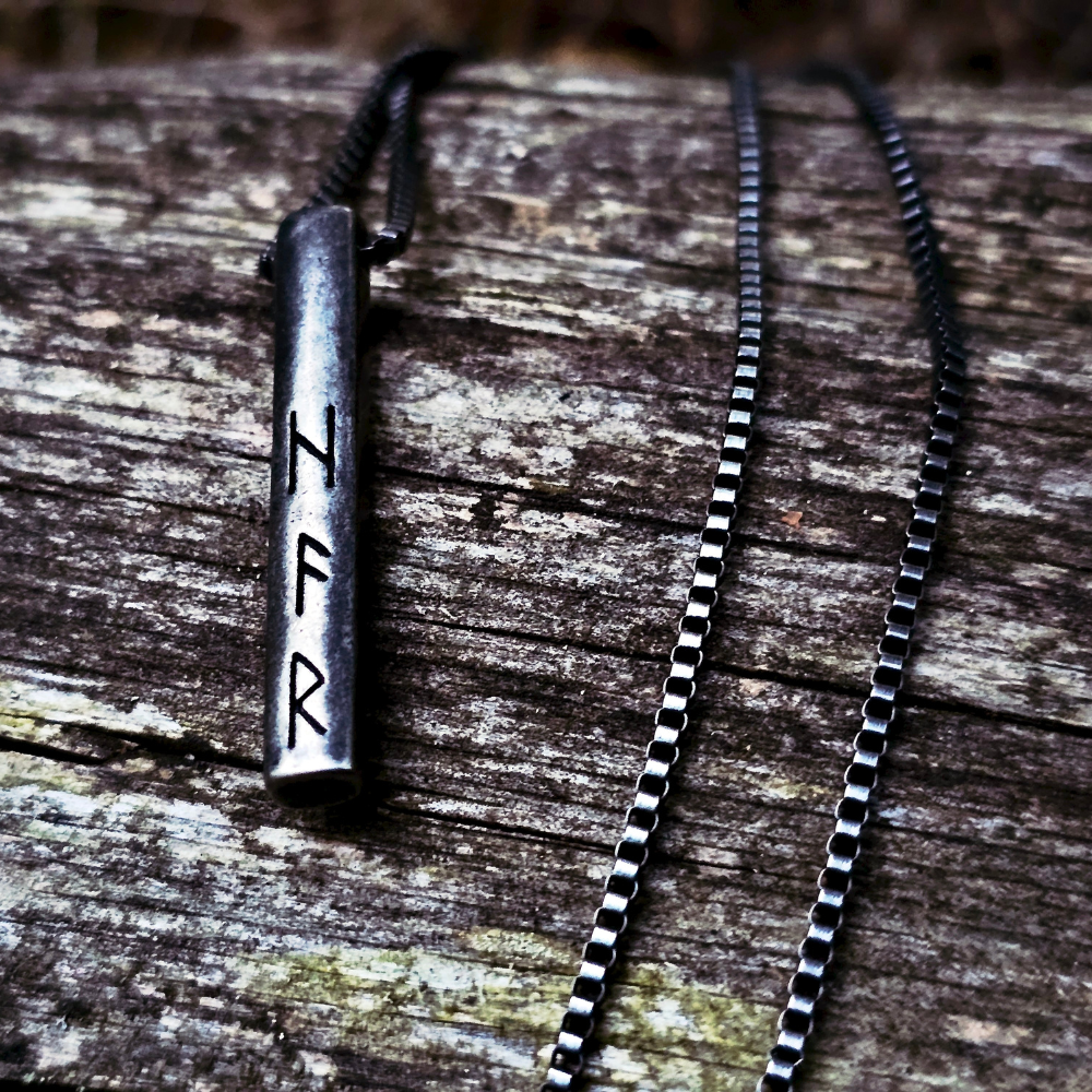 Necklace "Norse Bar Amulet Antique"