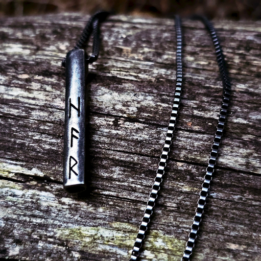 Necklace "Norse Bar Amulet Antique"