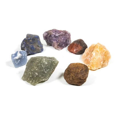 7 chakra stones with cotton bag