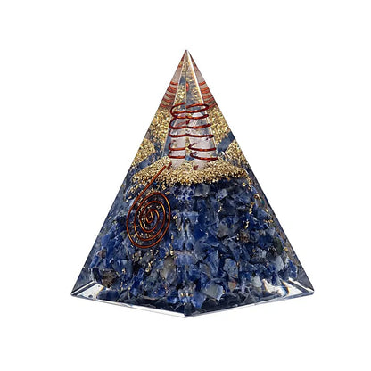 Orgonite Pyramid with Moonstone - Balance and protection for body, mind and home