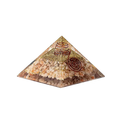 Orgonite Pyramid with Moonstone - Balance and protection for body, mind and home