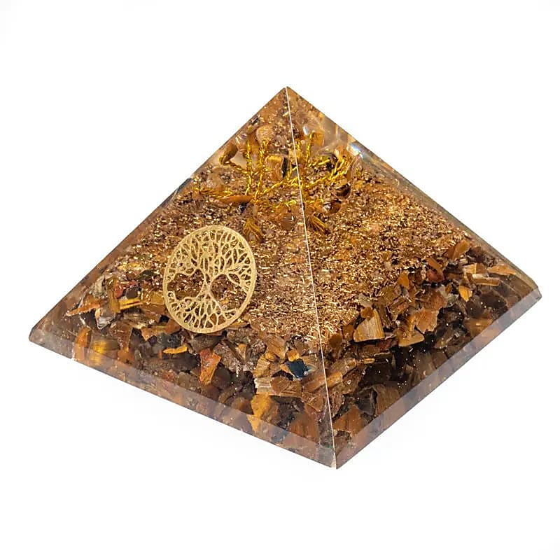 Orgonite Pyramid with Moonstone - Balance and protection for body, mind and home