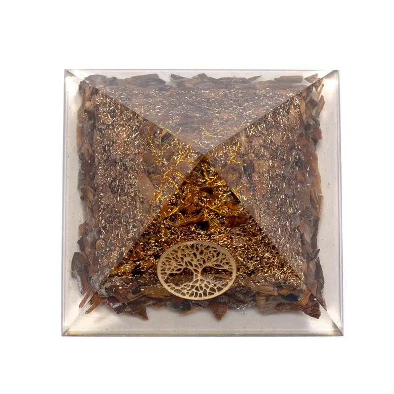 Orgonite Pyramid with Moonstone - Balance and protection for body, mind and home