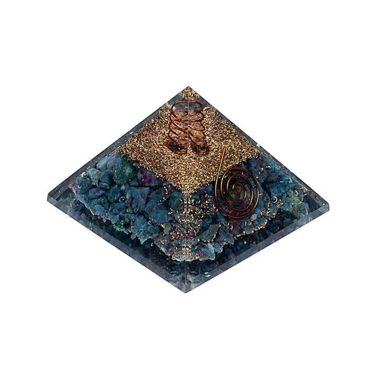 Orgonit Pyramid - Rubin i Kyanit