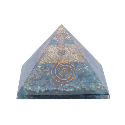 Orgonite Pyramid with Moonstone - Balance and protection for body, mind and home