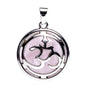 Gemstone Pendant Rose Quartz with OM Symbol (2025)