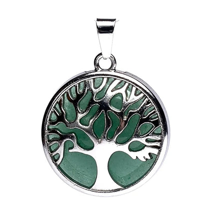 Gemstone Pendant Aventurine Green "Tree of Life" (2025)