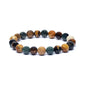 Bracelet elastic - black obsidian, tiger's eye and hematite