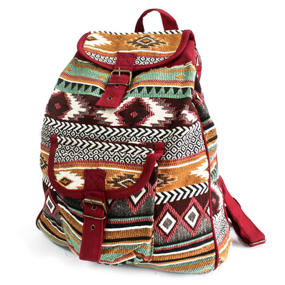 Jacquard Backpack – Natural &amp; Unique - Brown