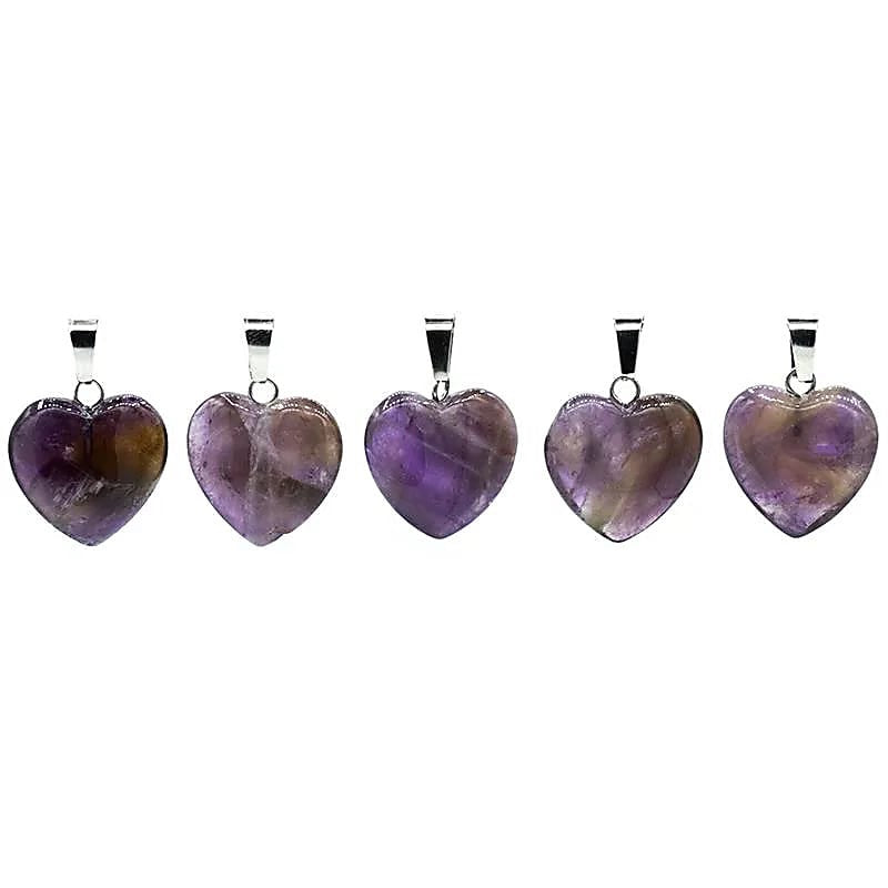 Gemstone pendant Amethyst "Heart"