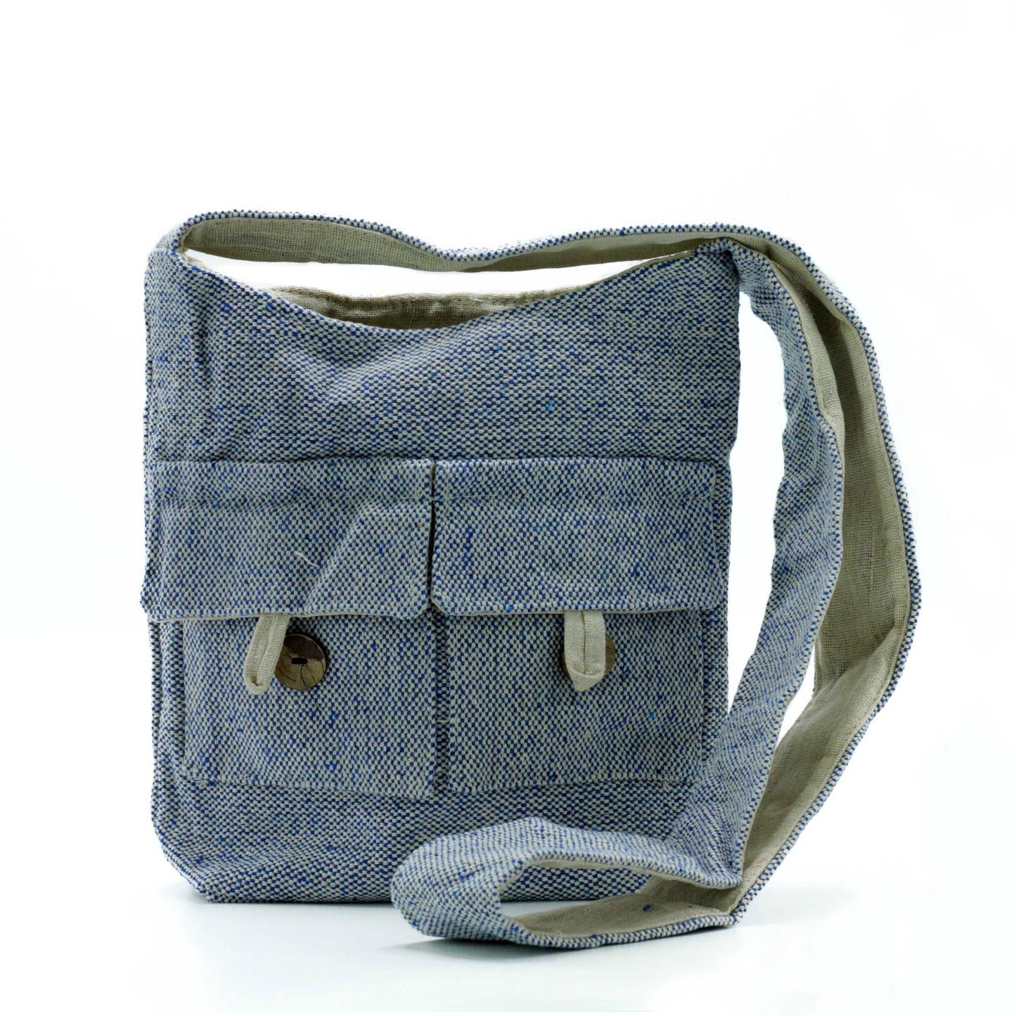 Taschenbeutel aus Baumwolle - Jeans, 26cm