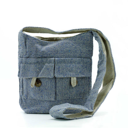 Taschenbeutel aus Baumwolle - Jeans, 26cm