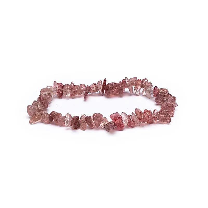 Armband "Splitter" - Erdbeerquarz