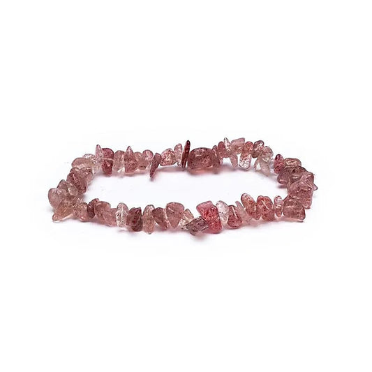 Armband "Splitter" - Jordgubbskvarts