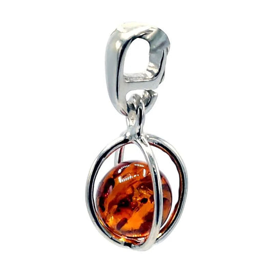 Pendant i Sterlingsilver med Bärnstenkulor