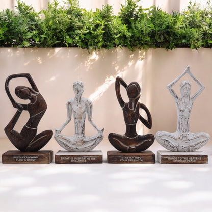 Yogafigur "Breathe in, breathe out"