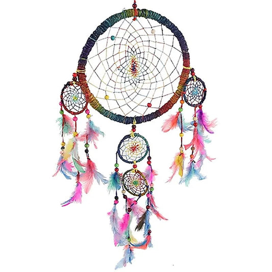 Traumfänger Hanf Multicolor L