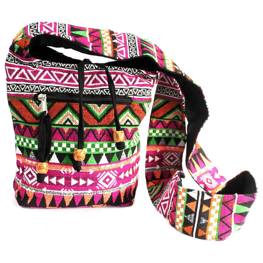 Jacquard Shoulder Bag – Pink
