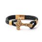 Bracelet "Mjölner Asgard Knot" Leather