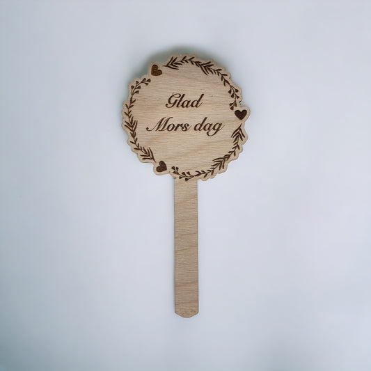 Blumenstecker rund mit Text – für verschiedene Anlässe