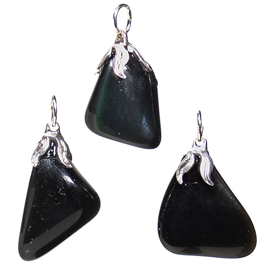 Ädelstenpendant Obsidian Regnbågs